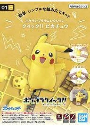 Model Kit Pokemon PLAMO #01  Par Bandai - Pikachu